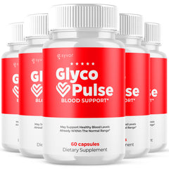 (5 Pack) Glyco Pulse Advanced Blood Support Formula Vitamin GlycoPulse 300 Capsules
