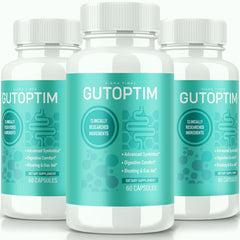 (3 Pack) Gutoptim Supplement Advanced Gut Health Pills 180 Capsules