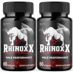 (2 Pack) Rhinox X Advanced Male Support Pills RhinoxX Supplement 120 Capsules