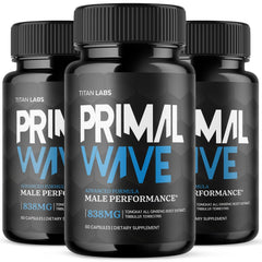 (3 Pack) Primal Wave Advanced Male Support Supplement PrimalWave 180 Capsules