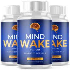(3 Pack) Mind Wake Pills - Brain Health & Cognitive Support Supplement 180 Capsules