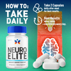 Image of Neuro Elite Nootropic All Natural Super Brain Supplement (3 Pack - 180 Capsules)