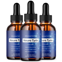 (3 Pack) Neuro Tyde Nootropic Brain Health Support Drops NeuroTyde 90 Servings
