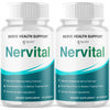 Image of (2 Pack) Nervital Nootropic Natural Nerve Support Vitamin Formula 120 Capsules