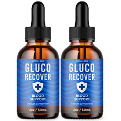 (2 Pack) Gluco Recover Blood Support Drops GlucoRecover Supplement 60 Servings