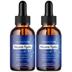 (2 Pack) Neuro Tyde Nootropic Brain Health Support Drops NeuroTyde 60 Servings