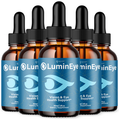 LuminEye Drops Enhance Vision, Lumin Eye Support Healthy Eye Function 150 Servs (5 Pack)