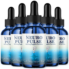 Neuro Pulse Ear Drops Supplement for Tinnitus Support, Ear Relief & Comfort 2oz (5 Pack)