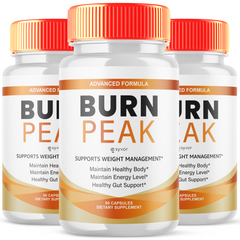 Burn Peak Advanced Formula Natural Energy & Fitness Vitamin (3 Pack-180 Capsules)