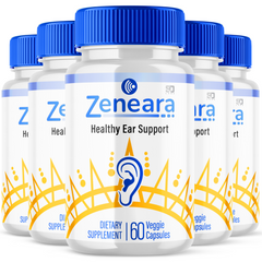 Zeneara, Healthy Ear Support for Ear Ringing & Tinnitus 300 Capsules (5 Pack)