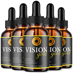 (5 Pack) Vision Gold Drops Support Healthy Vision and Eyes VisionGold 150 Serves