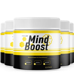 (5 Pack) Mind Boost Powder Natural Brain Support Supplement MindBoost 150 Serves