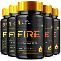 Clubhouse Fire - Boost Stamina and Daily Energy for Men (5 Pack - 300 Capsules)