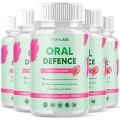 (5 Pack) Oral Defence Advanced Probiotic For Healthy Teeth & Gums 300 Capsules