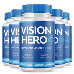 Vision Hero Pills- Vision Hero For Eye and Vision Health (5-Pack - 300 Capsules)