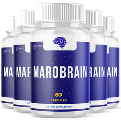 (5 Pack) Marobrain Nootropic Natural Formula Brain Supplement, Maro Brain 300Ct