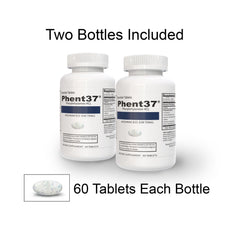 Phent37 Speckled Tablets Appetite Control, Fat Burner Phenylethylamine Energy (2 Pack-120 Tablet)
