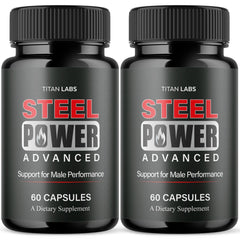 (2 Pack) Steel Power Advanced Male Health Support Supplement SteelPower 120 Capsules