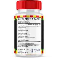 Primal Grow Pro Advanced Formula Natural Energy & Fitness Support 60 Capsules (1 Pack)