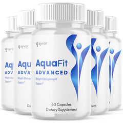 (5 Pack) Aquafit Advanced Energy & Fitness Max Supplement Aqua Fit 300 Capsules