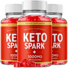 (3 Pack) Keto Spark ACV Gummies 1000MG KetoSpark Formula Max Vitamin 180 Gummies