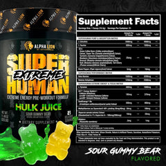 Alpha Lion Superhuman Extreme (21 SVG) Pre Workout