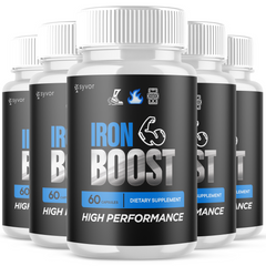 (5 Pack) Iron Boost Male Support Supplement Advanced Formula IronBoost 300 Capsule