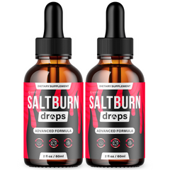 (2 Pack) Saltburn Drops Advanced Health & Fitness Formula Salt Burn 60 Serves