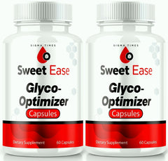 (2 Pack) Sweet Ease Glyco Optimizer Pills Supplement 120 Capsules