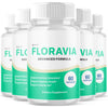 Image of (5 Pack) Floravia Probiotic Support Gut Health & Digestive Function 300 Capsules