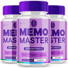 Image of Memo Master Nootropic All Natural Formula Brain Supplement (3 Pack - 180 Capsules)