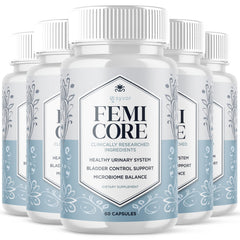 (5 Pack) Femicore for Women Advanced Wellness Max Support Femi Core 300 Capsules