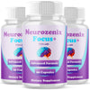 Image of (3 Pack) Neurozenix Focus Plus Nootropic Natural Brain Supplement 180 Capsules