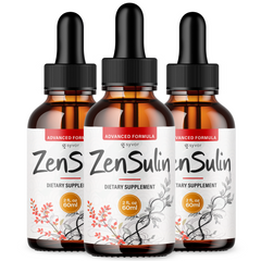 (3 Pack) ZenSulin Blood Support Drops Advanced Zen Sulin Supplement 90 Servings