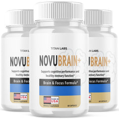 (3 Pack) NovuBrain+ For Brain Health & Cognitive Support Novu Brain+ 180 Capsule