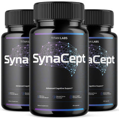 (3 Pack) SynaCept All Natural Brain Supplement Syna Cept 180 Capsules