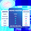 Image of (5 Pack) Memo Master Nootropic All Natural Formula Brain Supplement 300 Capsules