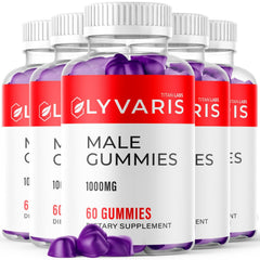 (5 Pack) Lyvaris Male ACV Gummy Male Health Support Formula Ly Varis 300 Gummies