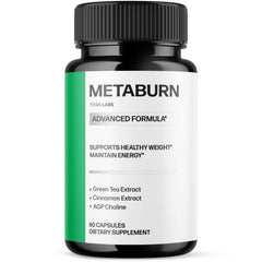 (1 Pack) Metaburn Advanced Energy & Fitness Support Supplement Meta Burn 60 Capsules