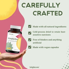 Brightcore Nutrition  Kimchi One Kimchi Powder 90 Capsules Probiotics Enzymes