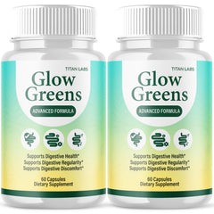 (2 Pack) Glow Greens Probiotic For Gut Health & Digestive Function 120 Capsules