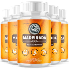 (5 Pack) Madeirada Advanced Male Support Max Supplement Madei Rada 300 Capsules