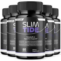 (5 Pack) Slimtide Advanced Energy And Fitness Supplement Slim Tide 300 Capsules