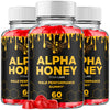 Image of (3 Pack) Alpha Honey Gummy Male Health Support Supplement AlphaHoney 180 Gummies