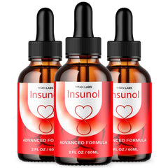 (3 Pack) Insunol Blood Support Drops Advanced Vitamin Supplement 90 Servings