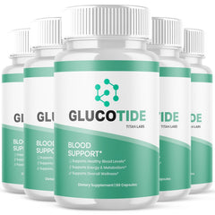 (5 Pack) Glucotide Advanced Blood Support Supplement Gluco Tide 300 Capsules