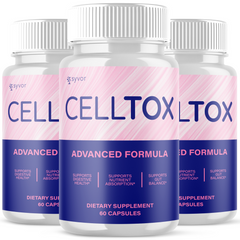 Celltox Probiotic Gut Health Formula Enhance Digestive Function (3 Pack - 180 Capsules)