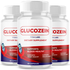 (3 Pack) Glucozein Advanced Blood Max Support Supplement Gluco Zein 180 Capsules
