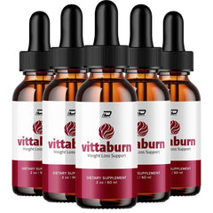 Vittaburn Drops – Natural Weight Support Formula (5 Pack)