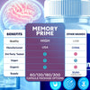 Image of (5 Pack) Memory Prime Nootropic Natural Brain Supplement MemoryPrime 300 Capsule